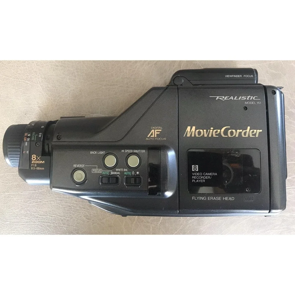 Realistic Moviecorder Model 151 w/Case, and‎ Batteries Vintage Radio Shack
